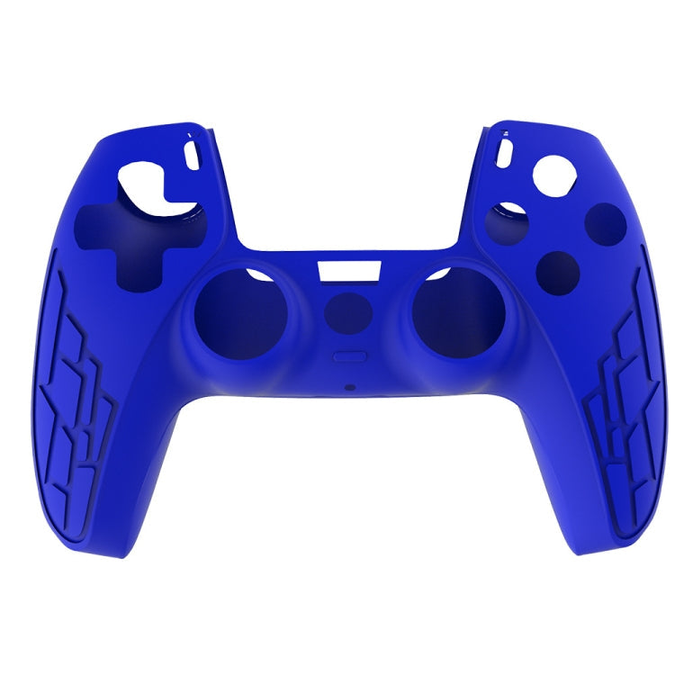 For PS5 Gamepad Silicone Case Non-slip Texture Thickened Protective Cover, White, Red, Blue, Black – Non-slip Blue