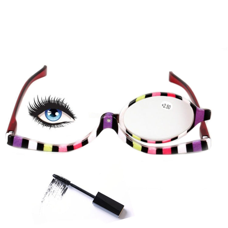 Makeup Presbyopic Glasses Multicolored Rotatable Magnifying Glass Single Piece Reading Glass, Degree:, +150, +200, +250, +300, +350, +400 – Durable Build, Easy to Use +350