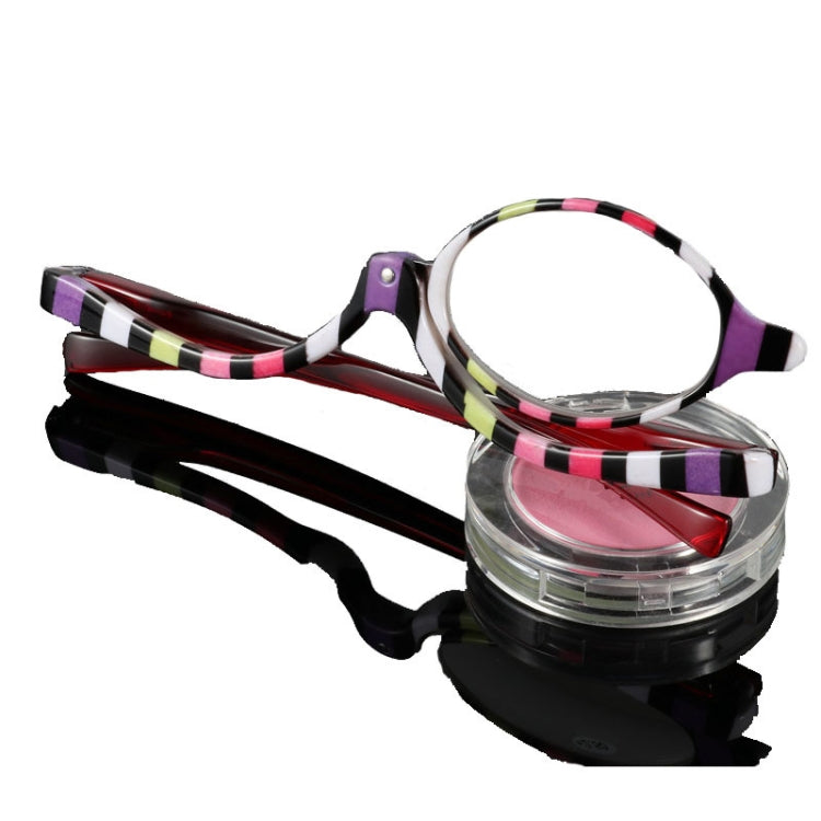 Makeup Presbyopic Glasses Multicolored Rotatable Magnifying Glass Single Piece Reading Glass, Degree:, +150, +200, +250, +300, +350, +400 – Durable Build, Easy to Use