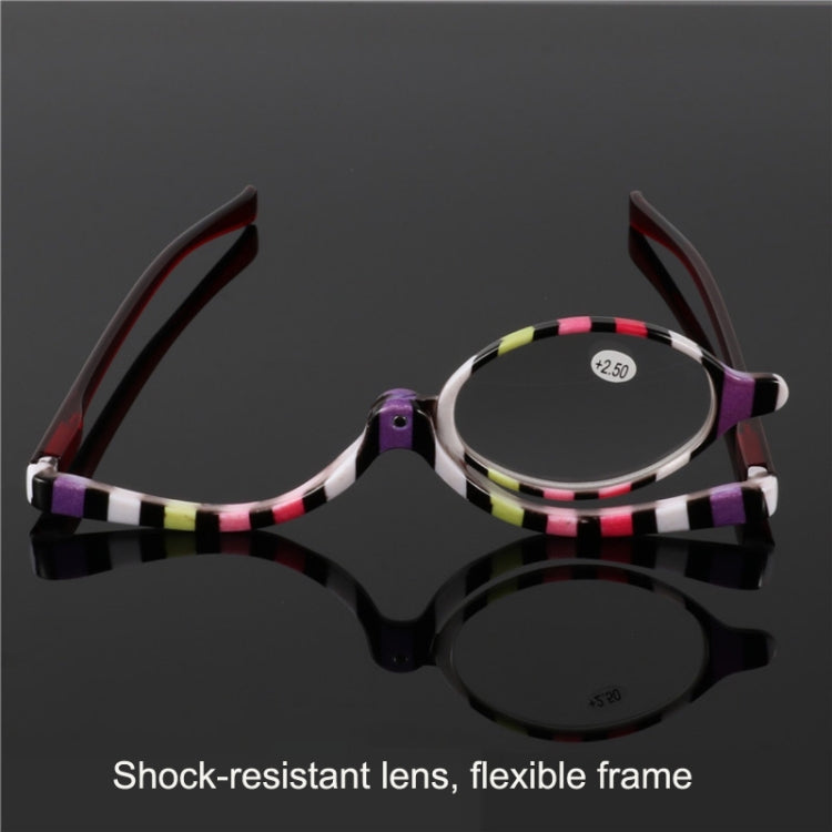 Makeup Presbyopic Glasses Multicolored Rotatable Magnifying Glass Single Piece Reading Glass, Degree:, +150, +200, +250, +300, +350, +400 – Durable Build, Easy to Use