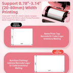 Phomemo M220 Jewelry Clothing Tags Bluetooth Thermist Strip Tag Printer, M220