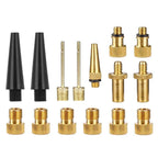 SV/AV/DV Bicycle Valve Adapter Set Bike Ball Pump Accessories, 15 in 1, 24 in 1 with Leather Ring, 25 in 1, 24 in 1, 32 in 1, 16 in 1, 10 in 1, 3sets 3 in 1, 12 in 1, 3sets 5 in 1, 3sets 4 in 1, 3sets 4 in 1 Gold, 14 in 1, 16 in 1 with Split Box       ... 15 in 1