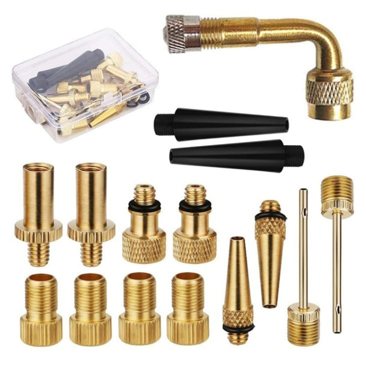 SV/AV/DV Bicycle Valve Adapter Set Bike Ball Pump Accessories, 15 in 1, 24 in 1 with Leather Ring, 25 in 1, 24 in 1, 32 in 1, 16 in 1, 10 in 1, 3sets 3 in 1, 12 in 1, 3sets 5 in 1, 3sets 4 in 1, 3sets 4 in 1 Gold, 14 in 1, 16 in 1 with Split Box... –... Adapter+Bending Tube Set
