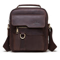 HUMERPAUL Men Leather Cross-Body Bag Shoulder Bag, MH577 (Brown) MH577 (Brown)