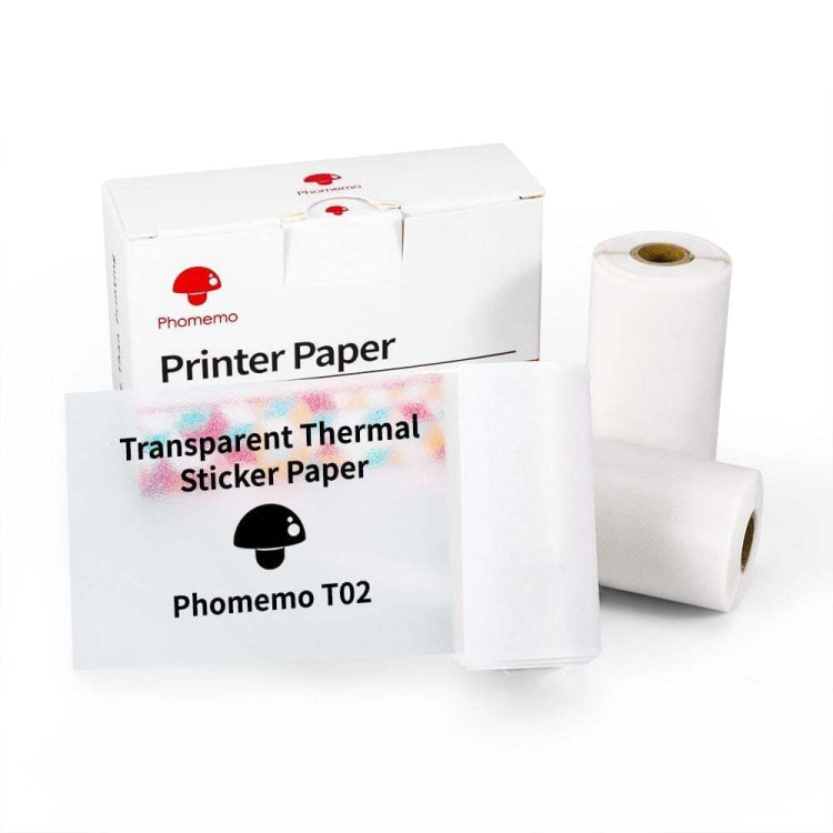 For Phomemo T02 3rolls Bluetooth Printer Thermal Paper Label Paper, 53mmx6.5m 10 Years Black on White No Adhesive, 50mmx3.5m 2 Years Black on White Sticker, 50mmx3.5m 10 Years Black on White Sticker, 50mmx3m 5 Years Blue on White Sticker... –... 50mmx3.5m 20 Years Black on Transparent Sticker