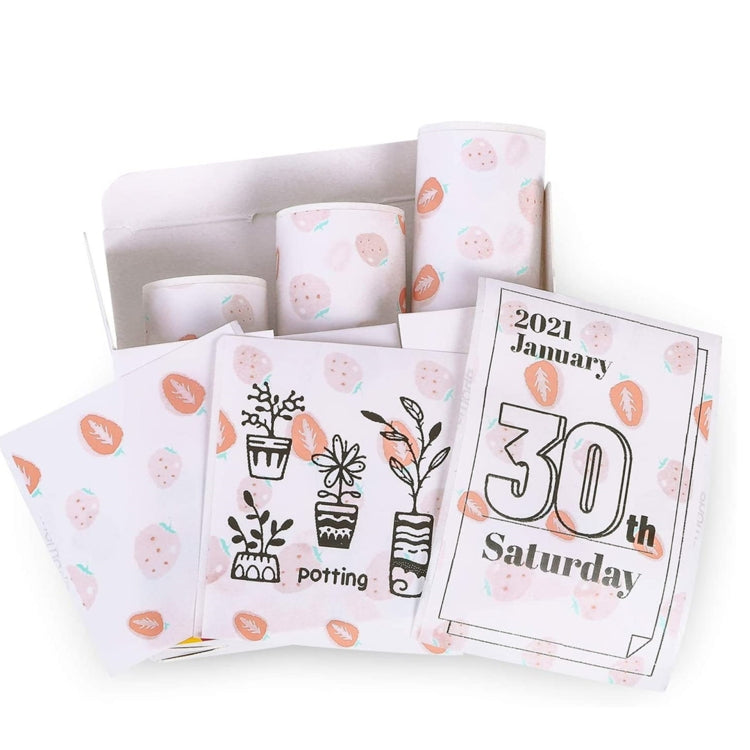 For Phomemo T02 3rolls Bluetooth Printer Thermal Paper Label Paper, 53mmx6.5m 10 Years Black on White No Adhesive, 50mmx3.5m 2 Years Black on White Sticker, 50mmx3.5m 10 Years Black on White Sticker, 50mmx3m 5 Years Blue on White Sticker... –... 50mmx3.5m 20 Years Milk Strawberry Sticker
