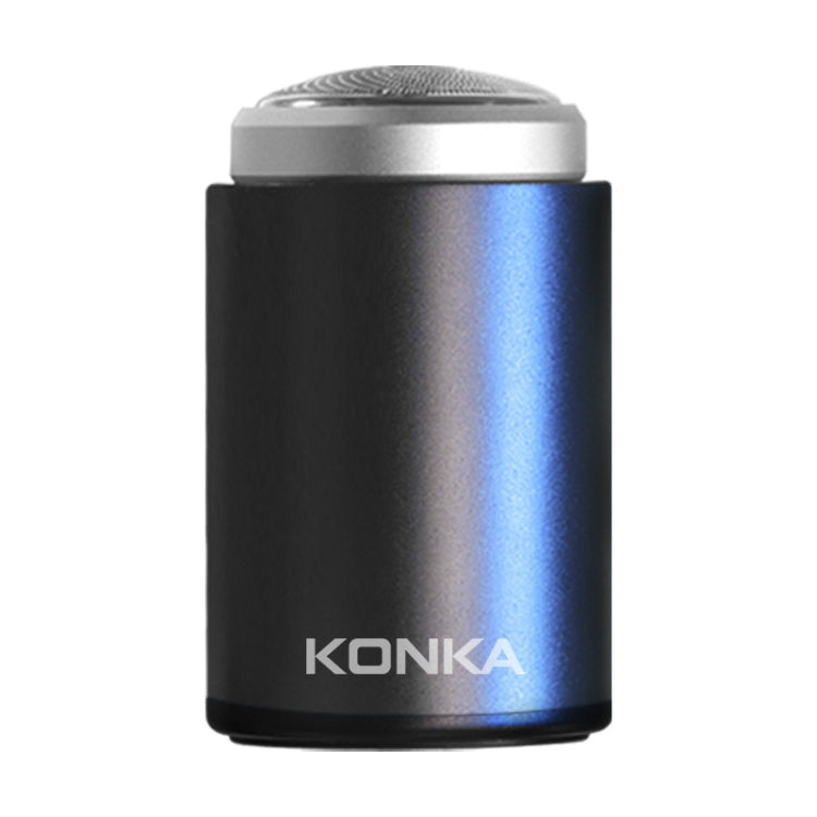KONKA Mini Portable Razor Outdoor Waterproof Men Razor, Black, Black+1 Knife Head, Black+3 Knife Head Black