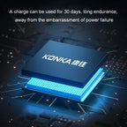 KONKA Mini Portable Razor Outdoor Waterproof Men Razor, Black, Black+1 Knife Head, Black+3 Knife Head