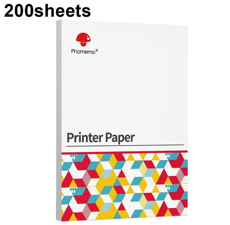 For Phomemo M08F 200sheets Thermal Printing Paper Compatible for MR.IN Brother Pocket Jet / MT800, A4 Thermal Paper, Folding A4 Thermal Paper, Letter Thermal Paper, Folding Letter Thermal Paper A4 Thermal Paper