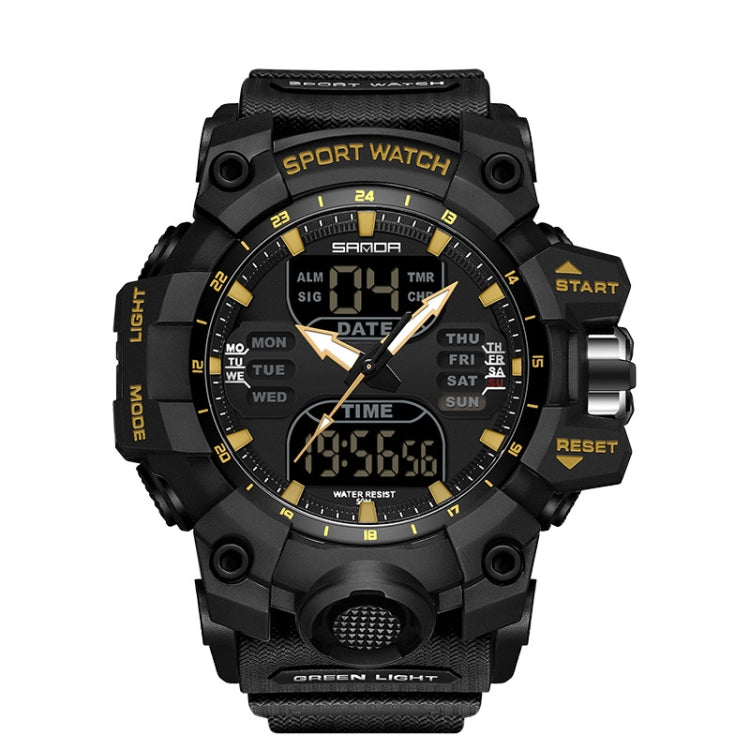 Watch – Shockproof, Transparent Black Gold