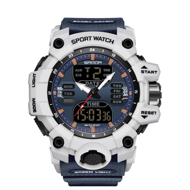Watch – Shockproof, Transparent White Blue