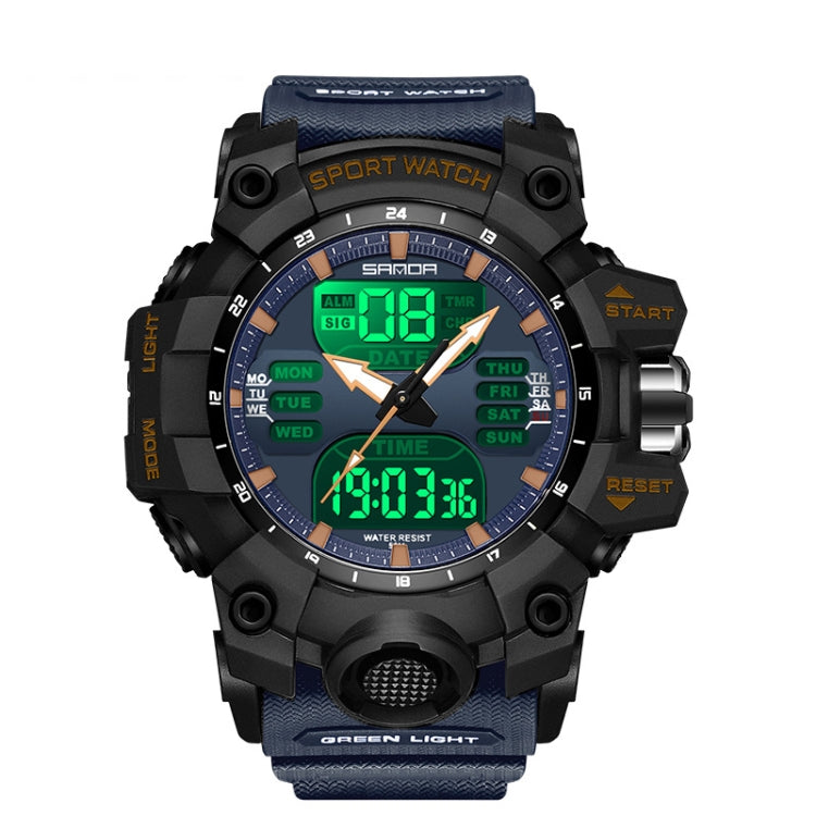 Watch – Shockproof, Transparent Black Blue