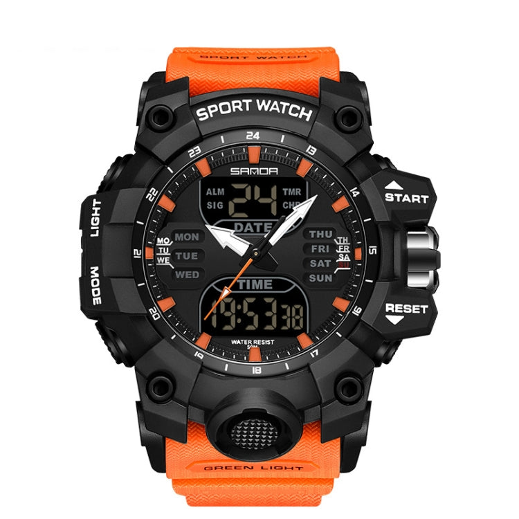 Watch – Shockproof, Transparent Black Orange