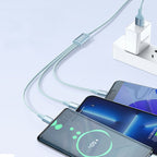 ROMOSS CB25 3 In 1 3.5A 8 Pin + Micro USB + Type C/USB-C Cable, 1m