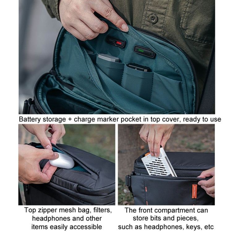 PGYTECH OneMo Stabilizer Drone Micro Camera Single Shoulder Storage Bag, 7L, 11L – Waterproof