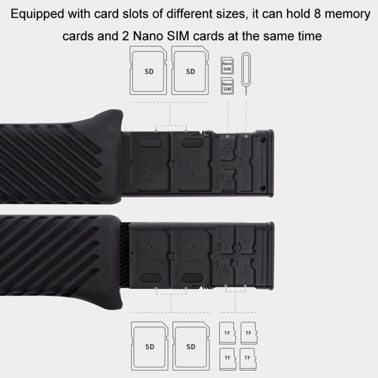 PGYTECH Flash Card Box SD/TF Memory Card Storage Drone Accessories, PGYTECH – Card Slot, Aluminum Alloy