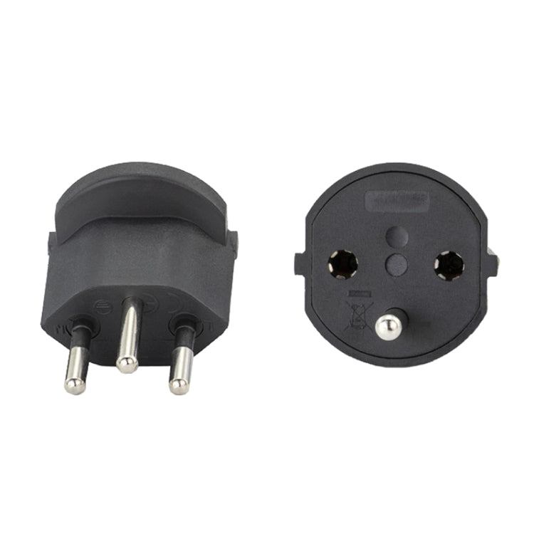 EU to Switzerland Convertible Plug With Ground Wire Travel Adaptor, With Shell With Shell