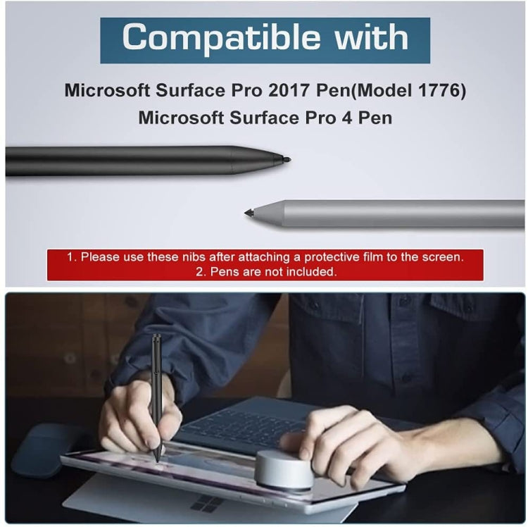 For Microsoft Surface Pro 4/5/6/7/Book /Pro X Stylus Replacement Nib Refill 2H+HB+H Kit, 2H+HB+H Kit – Durable Build, Easy to Use