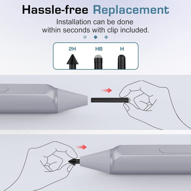For Microsoft Surface Pro 4/5/6/7/Book /Pro X Stylus Replacement Nib Refill 2H+HB+H Kit, 2H+HB+H Kit – Durable Build, Easy to Use