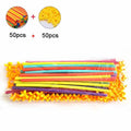 DIY Plastic 4D Straw Building Blocks Joint Funny Development Toys, 50pcs Pipe+50 Connectors, 100pcs Pipe+50 Connectors, 100pcs Pipe+100 connectors, 150pcs Pipe+150 connectors, 200pcs Pipe+200 Connectors, 250pcs Pipe+250 Connectors                      ... 50pcs Pipe+50 Connectors
