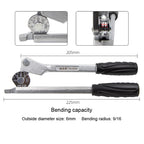Manual Stainless Steel Pipe Iron Tube Bender Air Conditioner Copper Pipe Aluminum Pipe Bender, HSD TB-3206 6mm Diameter, HSD TB-3208 8mm Diameter, HSD TB-3210 10mm Diameter, HSD TB-3212 12mm Diameter