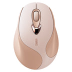 Inphic M8 Wireless Mouse Charging Quiet Office Home 2.4G USB Mouse, M8 (Milk Tea) – Non-slip