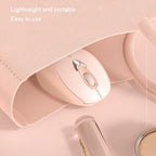 Inphic M8 Wireless Mouse Charging Quiet Office Home 2.4G USB Mouse, M8 (Milk Tea) – Non-slip