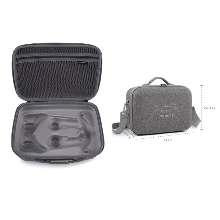 For PICO 4 VR Integrated Storage Bag Messenger Bag Hard Shell Protective Box, For PICO 4 Hard Shell Bag