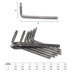 HUIJIAQI Hexagon Torx Screwdriver Spanner Multifunction Combination Tool, 8pcs/set
