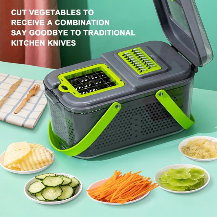 22 in 1 Multifunctional Food Chopper Grater Onion Dicer Veggie Cutter with 13 Stainless Steel Blades, 22 in 1 Multifunctional – Durable Build, Easy to Use