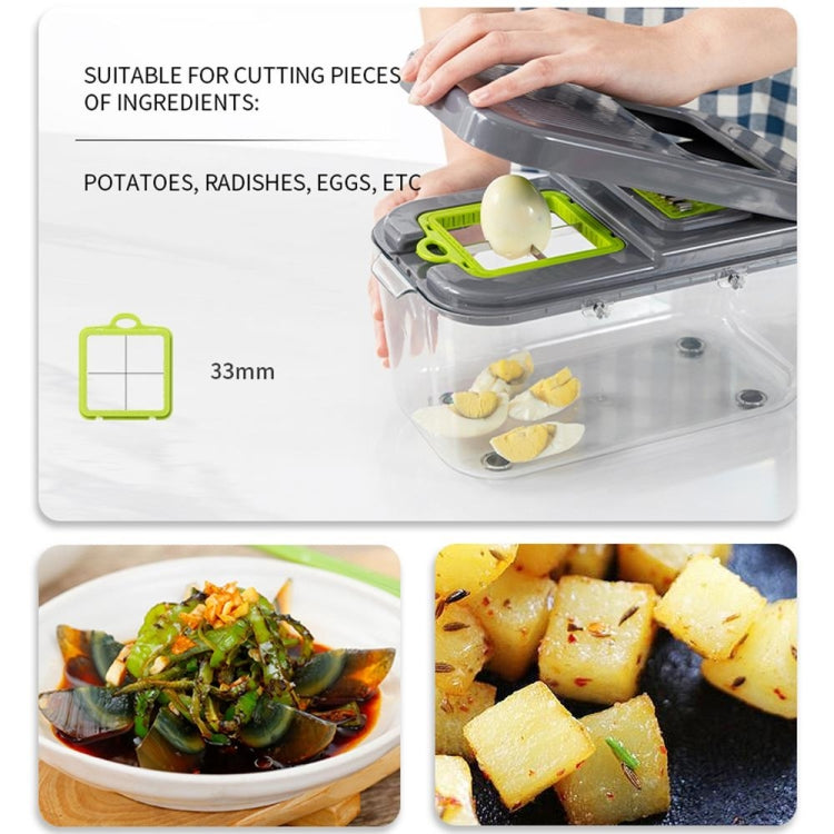 22 in 1 Multifunctional Food Chopper Grater Onion Dicer Veggie Cutter with 13 Stainless Steel Blades, 22 in 1 Multifunctional – Durable Build, Easy to Use