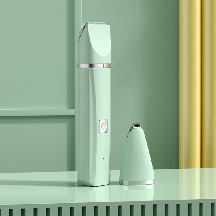 Pet Shaver Cat Dog Paw Hair Clipper Electric Fader, 2 in 1 Green, 3 in 1 Green, 4 in 1 Green, 2 in 1 White, 3 in 1 White, 4 in 1 White 2 in 1 Green