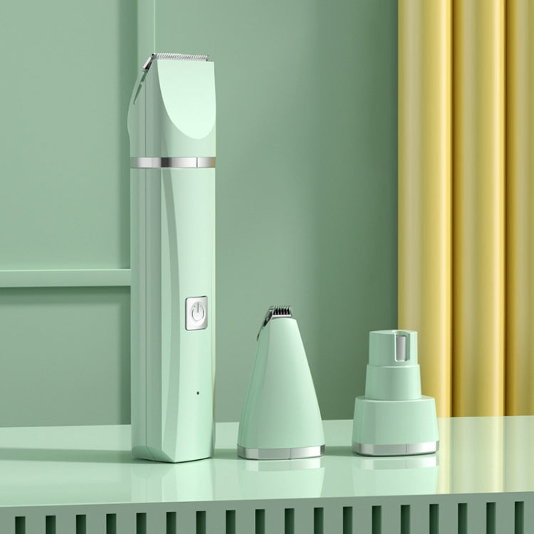 Pet Shaver Cat Dog Paw Hair Clipper Electric Fader, 2 in 1 Green, 3 in 1 Green, 4 in 1 Green, 2 in 1 White, 3 in 1 White, 4 in 1 White – Durable Build, Easy to Use 3 in 1 Green