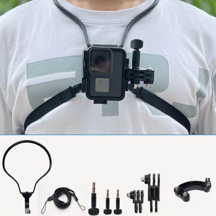 TUYU Camera Neck Holder Mobile Phone Chest Strap Mount For Video Shooting//POV, Standard (Black), Standard (Blue), With Phone Clip (Black), With Phone Clip (Blue), Vertical Shooting (Black), Vertical Shooting (Blue), Vertical +Phone Clip (Black)      ... Vertical Shooting (Black)