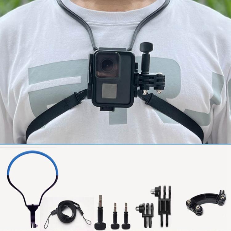TUYU Camera Neck Holder Mobile Phone Chest Strap Mount For Video Shooting//POV, Standard (Black), Standard (Blue), With Phone Clip (Black), With Phone Clip (Blue), Vertical Shooting (Black), Vertical Shooting (Blue), Vertical +Phone Clip (Black)      ... Vertical Shooting (Blue)