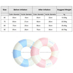 Thickened Outdoor Water Sports Children Swimming Ring, 60cm, 70cm, 80cm, 90cm, 90cm with Handle – Durable Build, Easy to Use