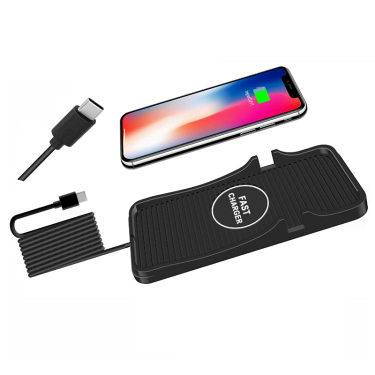 15W Car Wireless Charging Silicone Base For Apple Android Phones, TYPE-C Interface TYPE-C Interface