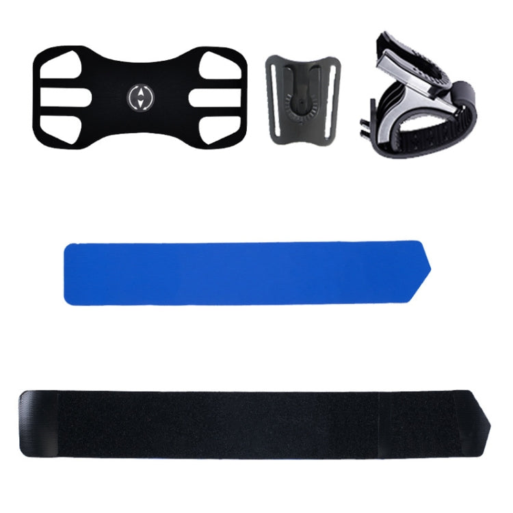 3 In 1 Four Jaws Detachable Swivel Arm Wrist Strap Bicycle Holder For 4.5-6.5 inch Phones, 3 In 1 (Blue) – Non-slip