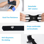 3 In 1 Four Jaws Detachable Swivel Arm Wrist Strap Bicycle Holder For 4.5-6.5 inch Phones, 3 In 1 (Blue) – Non-slip
