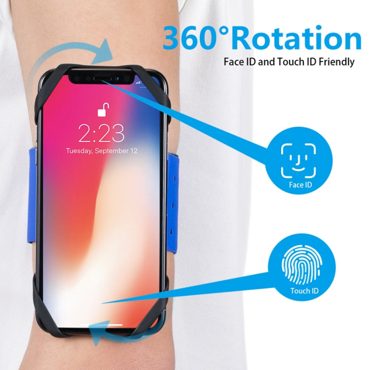 3 In 1 Four Jaws Detachable Swivel Arm Wrist Strap Bicycle Holder For 4.5-6.5 inch Phones, 3 In 1 (Blue) – Non-slip