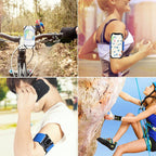 3 In 1 Four Jaws Detachable Swivel Arm Wrist Strap Bicycle Holder For 4.5-6.5 inch Phones, 3 In 1 (Blue) – Non-slip