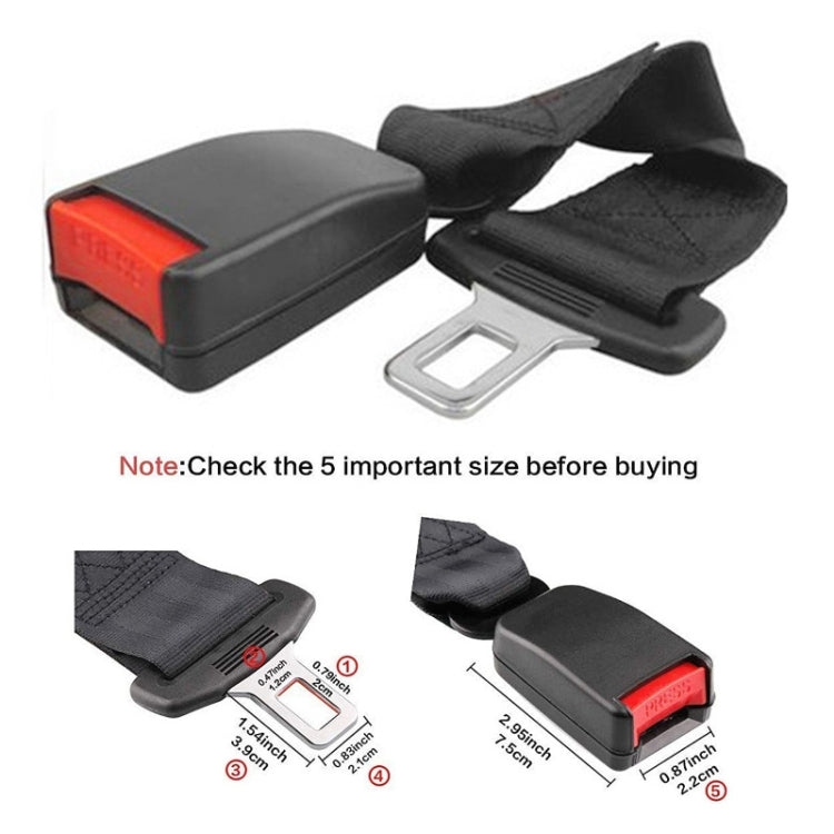 One Support and Two Extension Belt Car Rear Two-seat Seat Safety Belt Connector – Durable Build, Easy to Use