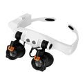 Headband Magnifying Glasses with Cold and Warm Light Source Interchangeable Combine 21 Different Multiples Default Title