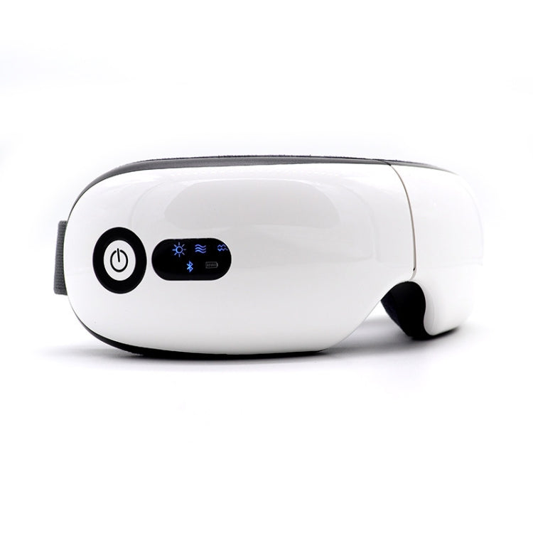 Bluetooth Rechargeable Eye Massager With Heat, Air Pressure And Vibration Massage – Magnetic, Bluetooth, TPU White