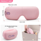 Bluetooth Rechargeable Eye Massager With Heat, Air Pressure And Vibration Massage