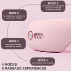 Bluetooth Rechargeable Eye Massager With Heat, Air Pressure And Vibration Massage
