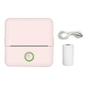 X6 200DPI Student Homework Printer Bluetooth Inkless Pocket Printer, Pink Printer Paper x1, White Printing Paper x1, Pink Printing Paper x5, White Printing Paper x5, Pink Sicker x5, White Sticker x5, Pink 5 Printer Paper+5 Stickers                     ... Pink Printer Paper x1