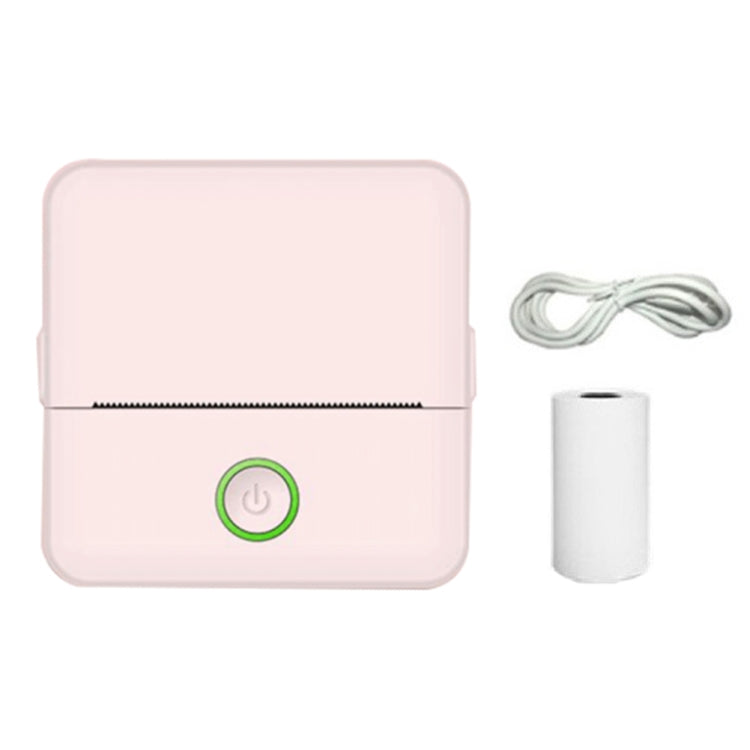 X6 200DPI Student Homework Printer Bluetooth Inkless Pocket Printer, Pink Printer Paper x1, White Printing Paper x1, Pink Printing Paper x5, White Printing Paper x5, Pink Sicker x5, White Sticker x5, Pink 5 Printer Paper+5 Stickers                     ... Pink Printer Paper x1