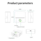 X6 200DPI Student Homework Printer Bluetooth Inkless Pocket Printer, Pink Printer Paper x1, White Printing Paper x1, Pink Printing Paper x5, White Printing Paper x5, Pink Sicker x5, White Sticker x5, Pink 5 Printer Paper+5 Stickers                     ...