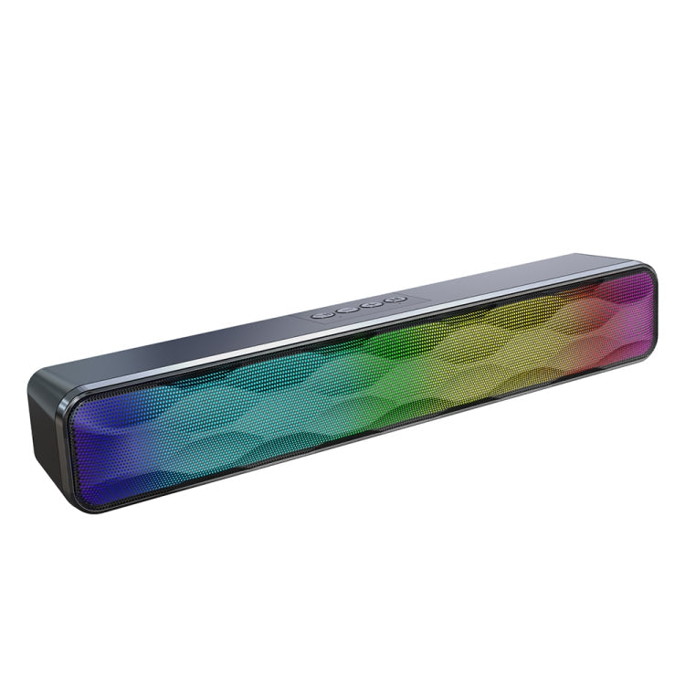 RGB Colorful Lighting Effect Desktop Long USB Wireless Bluetooth Speaker, Q6 – Magnetic, Bluetooth, TPU Q6